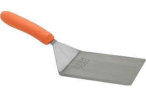 Winco TKP-41 5" x 6" Cool Touch Handle Griddle Turner/Spatula for Burgers...