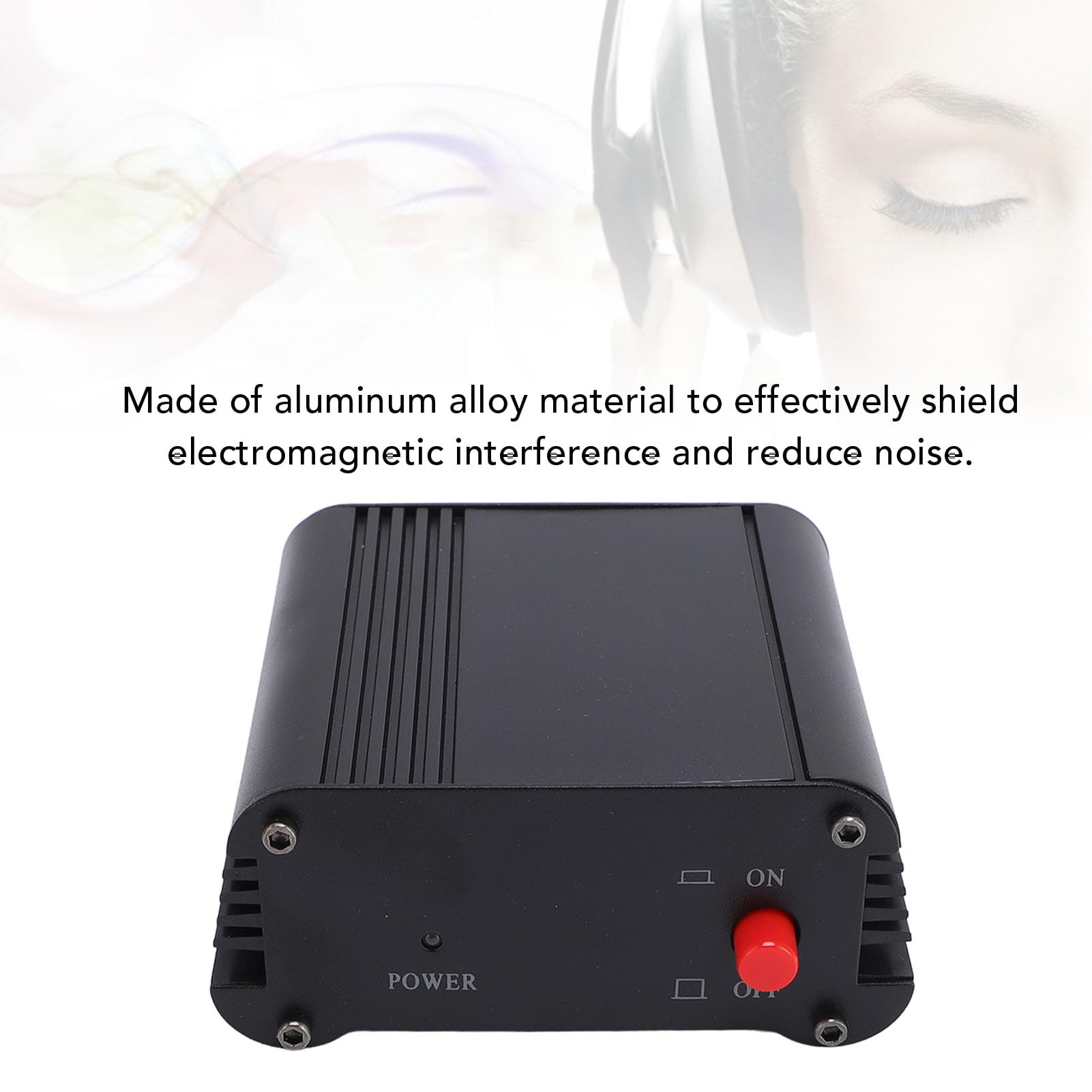 48V Alimentation Fantôme, Plug and Play Aluminium Alliage Portable Power for Condenser Microphone, Mic Préampe, Recording Studios
