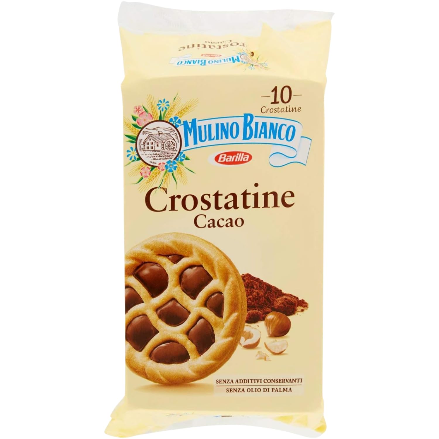 Crostatina al Cacao con Pasta Frolla e Crema al Cioccolato – Merendina Dolce Monoporzione – 400g kit con Spugna Brandizzata SPESA & RISPARMIO Inclusa – Variazioni 4/6/8/10 Pezzi (10)