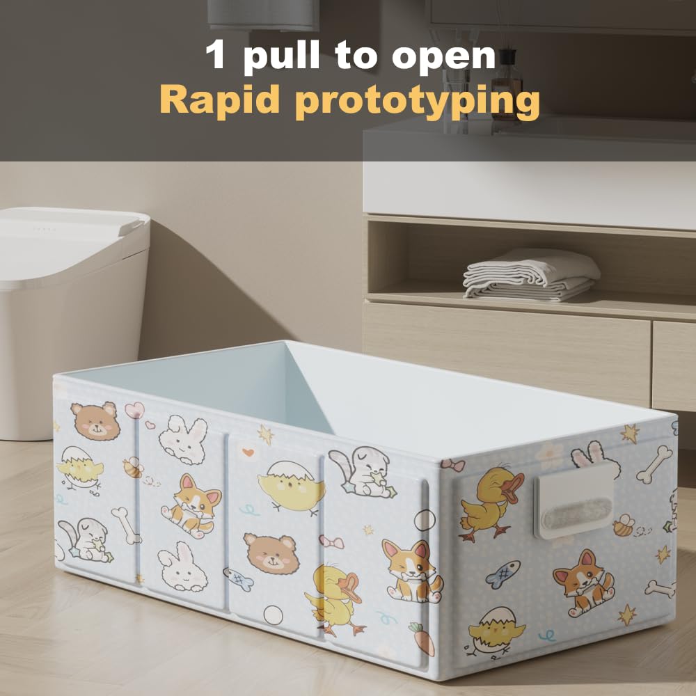 Bañera Bebé Plegable, Modelo Portátil para Recién Nacidos y Niños 0–3 Años, Diseño Ahorra Espacio con Animales, PVC Impermeable, para Ducha, Viaje y Casa, Amarillo