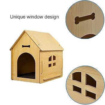 Amazon.co.jp: 中型犬用の木製犬小屋大型犬用屋外犬小屋