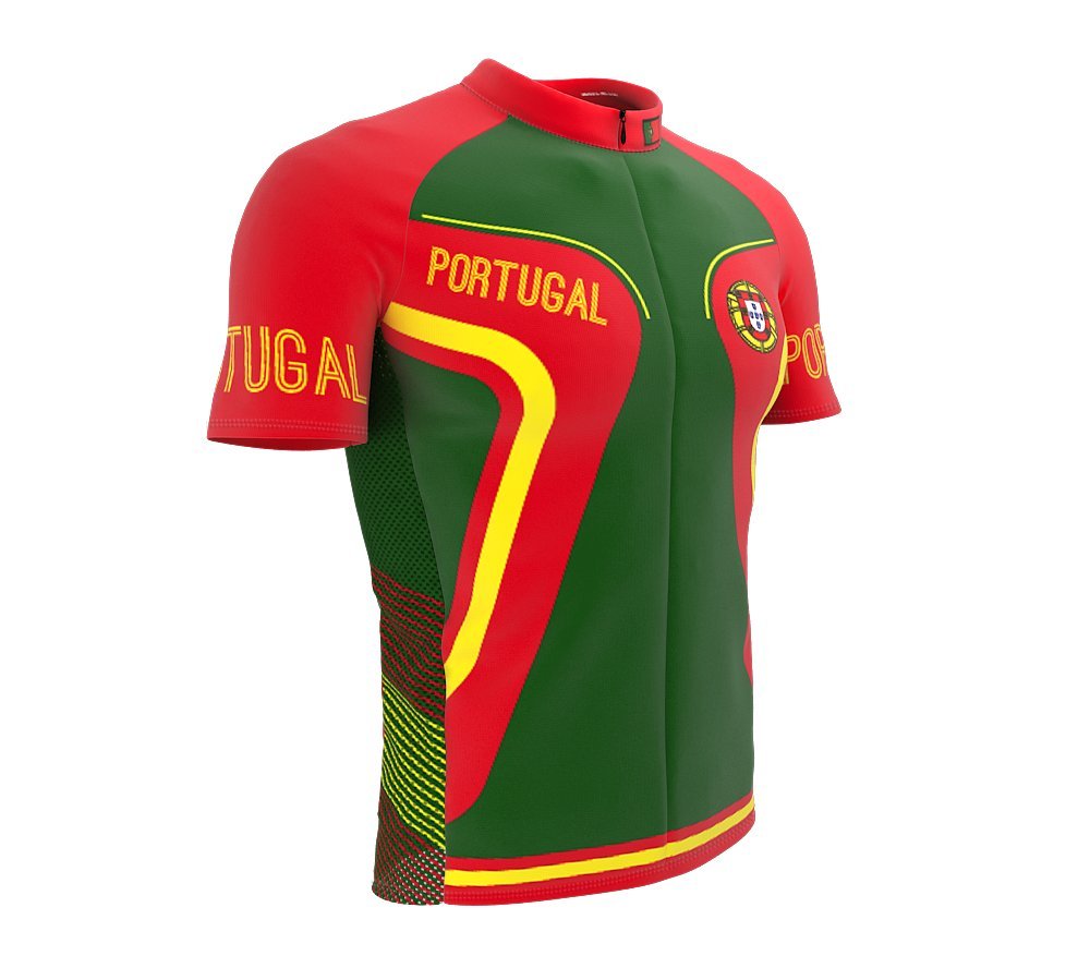 Maillot de cyclisme à manches courtes Portugal pour hommes