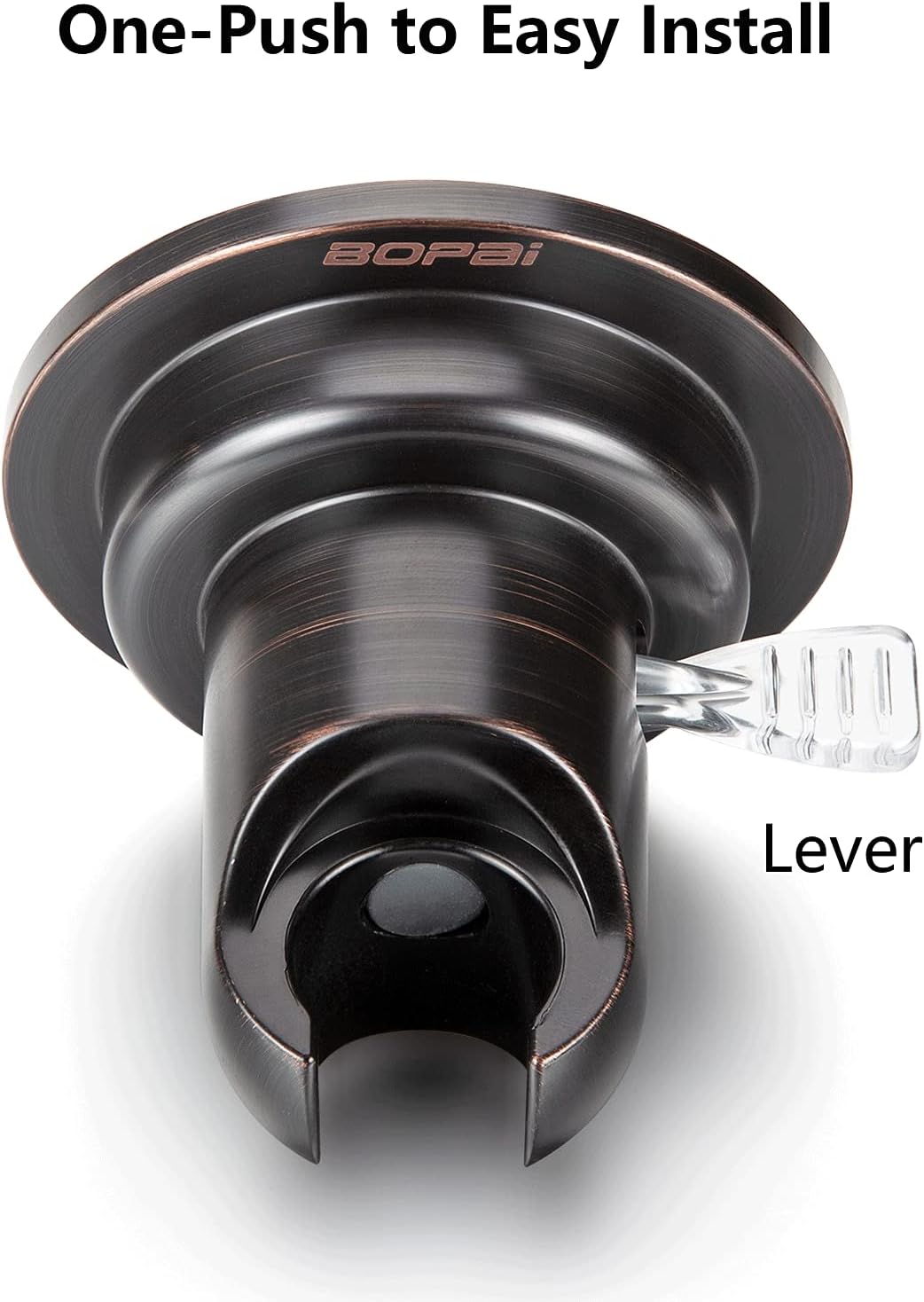 BOPai ORB Suction Shower Head Holder, Relocatable Handheld Showerhead Holder, Oil Rubbed Bronze