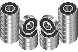 22 Pack 8mm ball bearing 608-RS Double Rubber Sealed Shielded