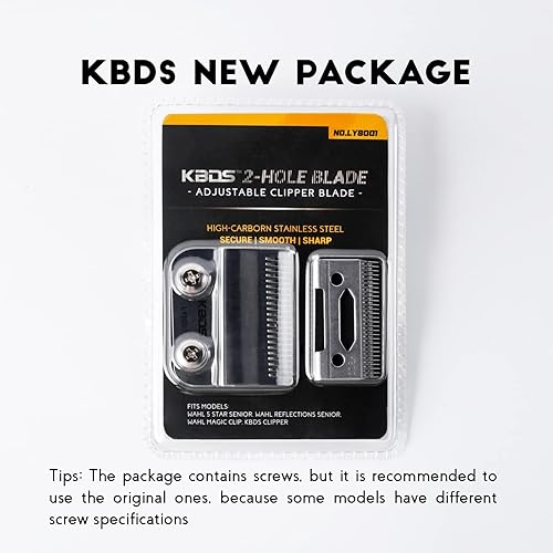 Miniatura 6 de Cuchilla de repuesto profesional de 2 agujeros, piezas de repuesto de precisión, compatible con Wahl Magic Clip, 5 estrellas Senior y Reflections