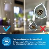 Philips Series 3000 Humidifier - 25 W, spreads 99% less bacteria, 3 humidity levels, suitable for larger rooms up to 45 m², sleep mode, black (HU3918/10) - 4