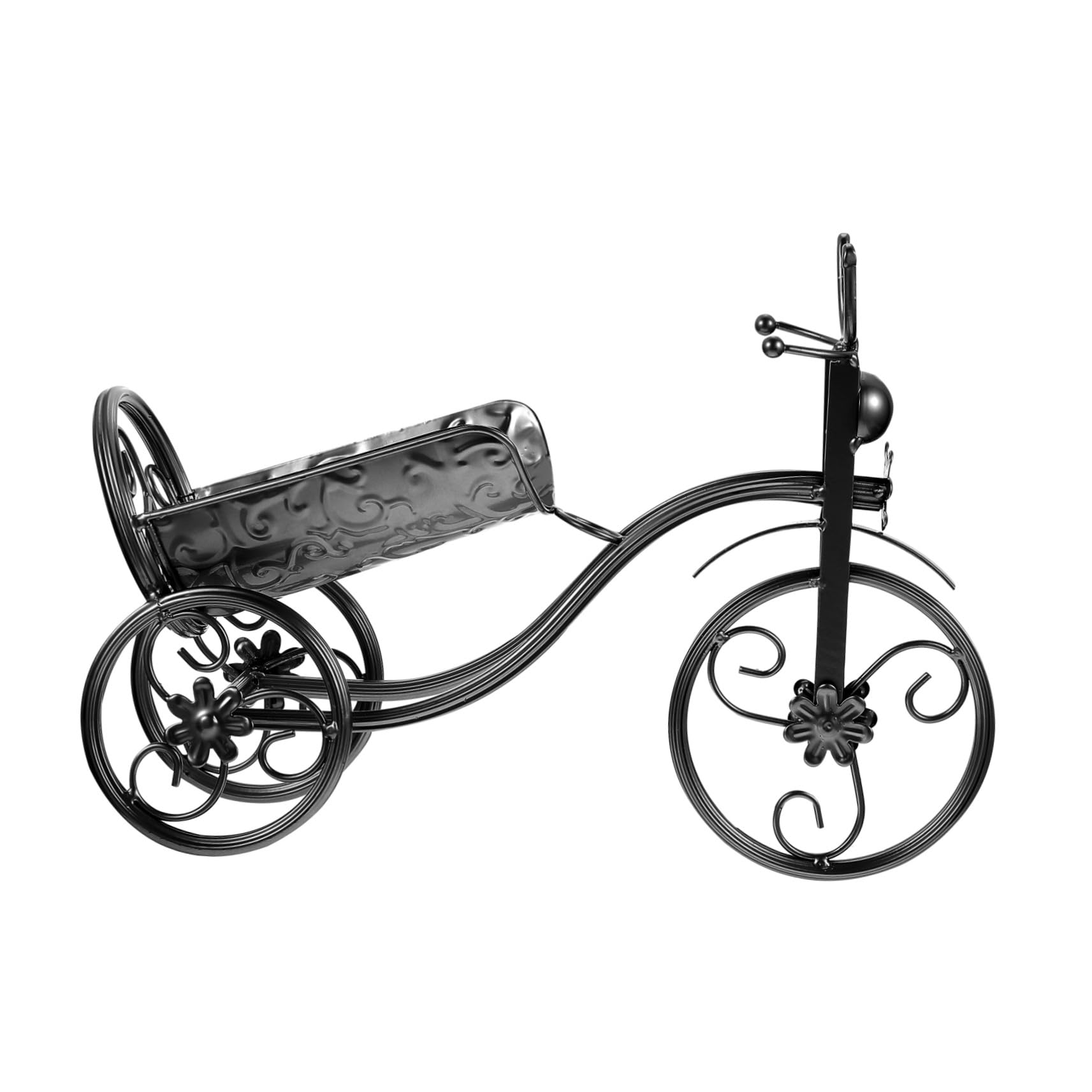Support de rangement pour bouteilles de vin en métal forme vélo