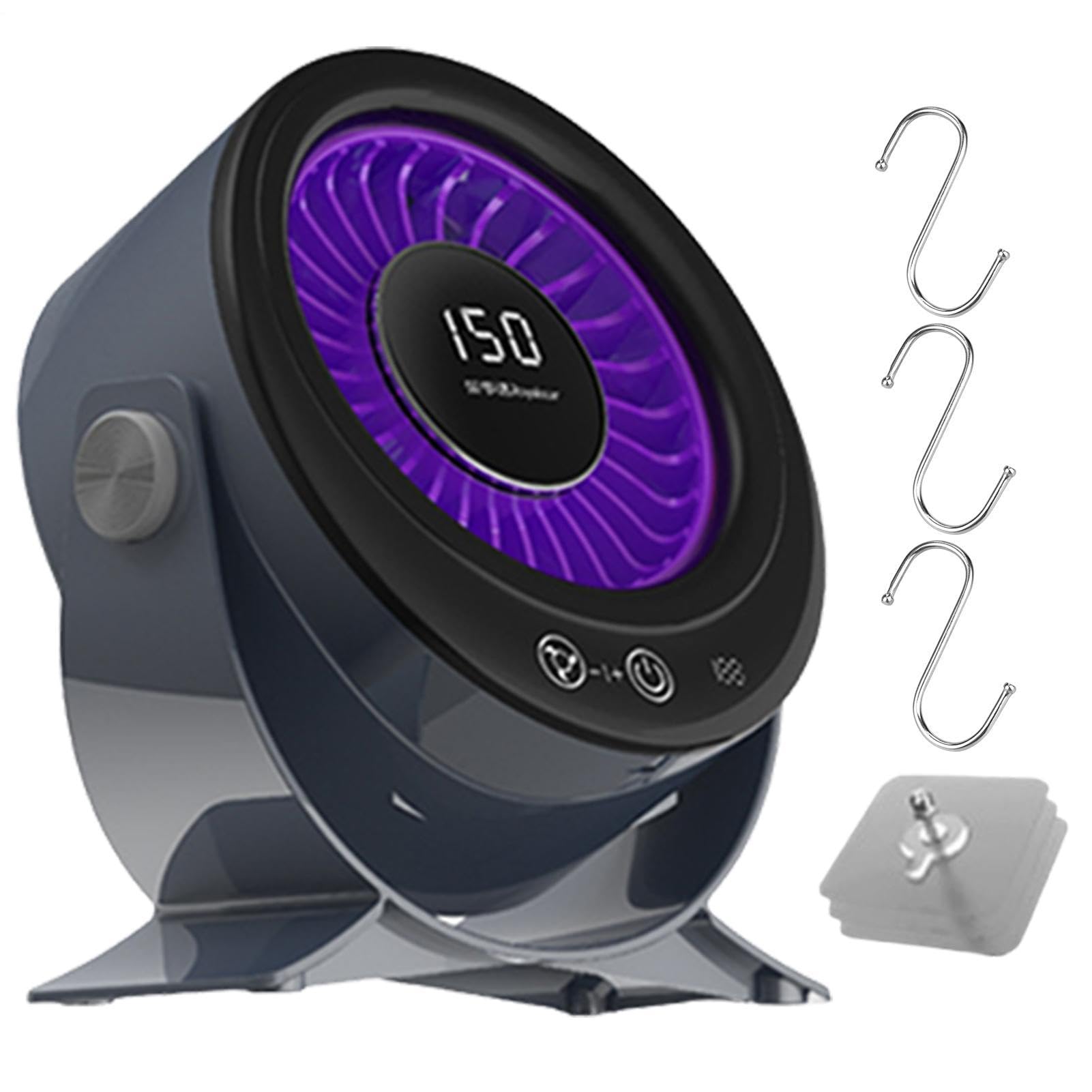 Generico Ventilatore USB da Tavolo | Potente Silenzioso Testa Rotante,Mini Ventilatore da Scrivania Multivelocità - Per Studio Sala Pranzo Computer Studenti Adolescenti Adulti