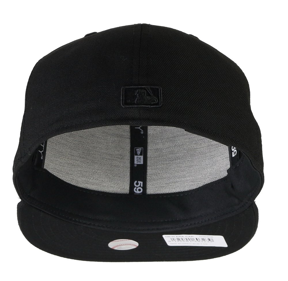 New Era Boston RED SOX Cap - Black ON Black