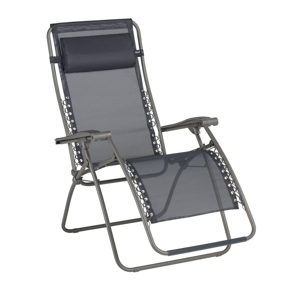 Lafuma Mobilier Relax Rsxa, konstrukcja stalowa HLE (High Tension), czcionka, 88 x 68 x 115 cm