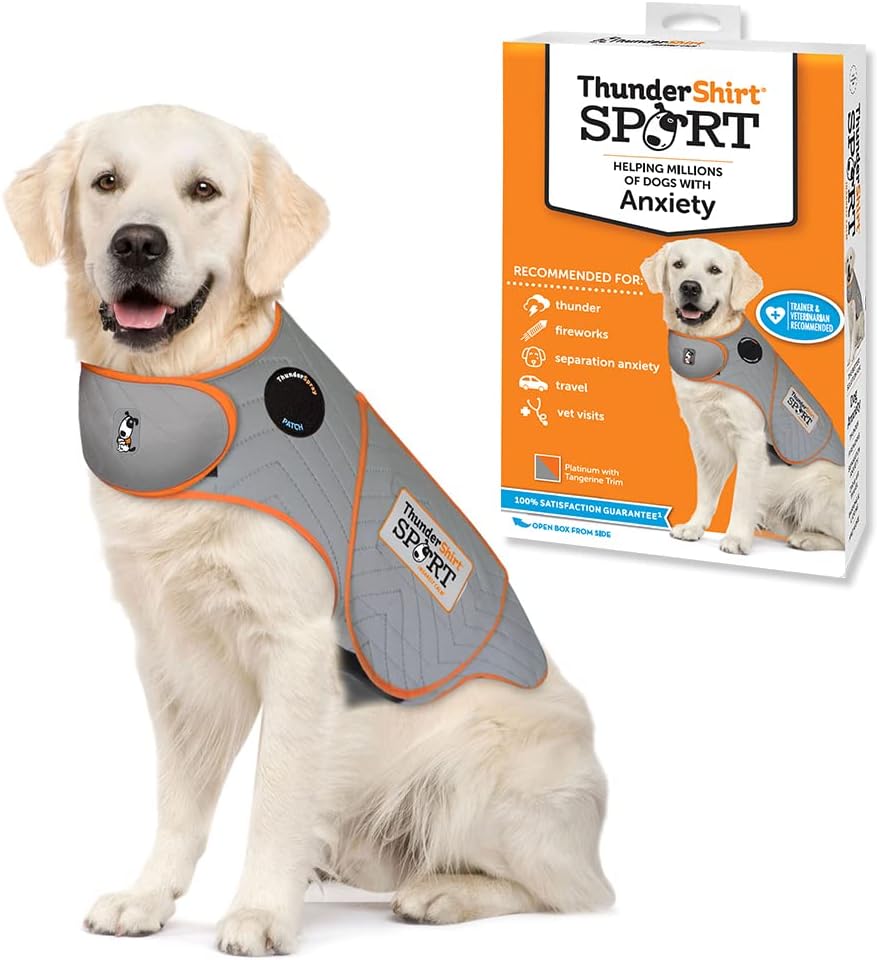 for Dogs, X Large, Platinum Sport - Dog Anxiety Relief Calming Vest