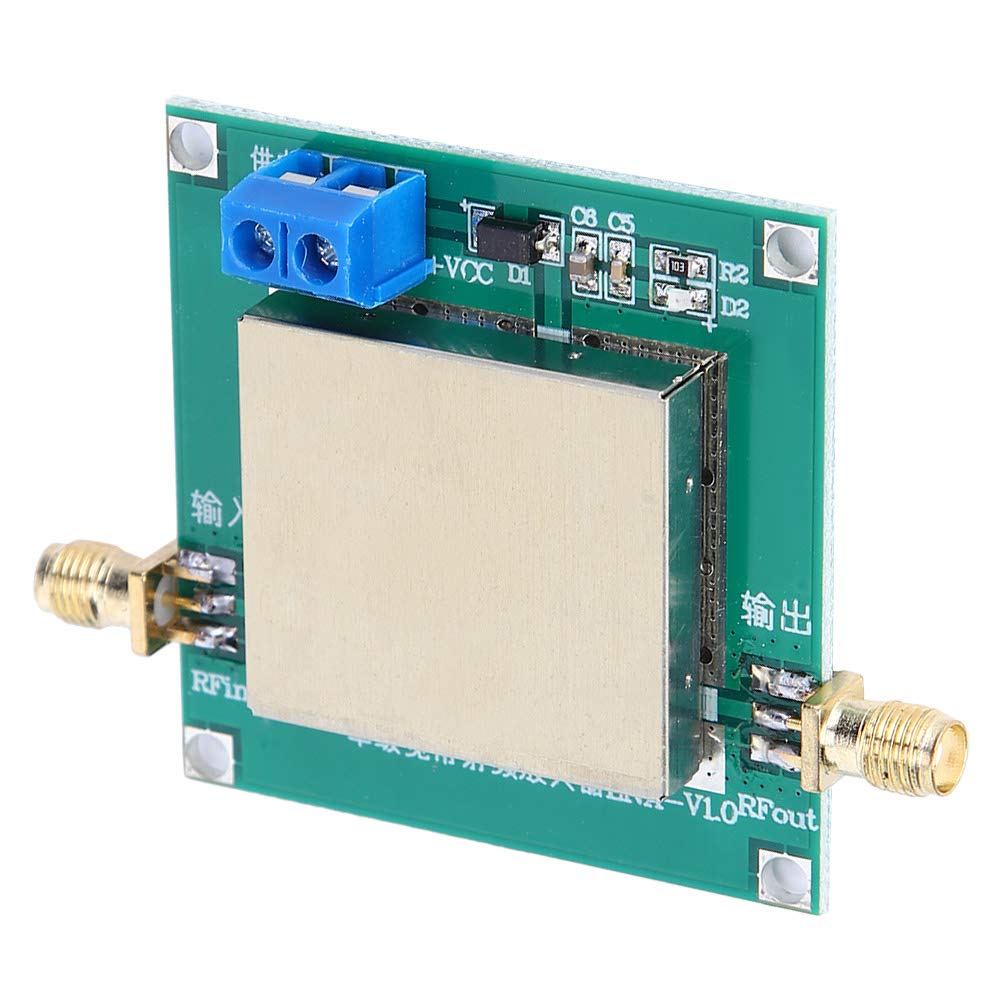 Walfront Amplificateur RF Bande Large Faible Bruit LNA (1 à 3000 MHz, Gain 20 dB) 12 V CC pour Ondes Courtes, Diffusion FM, Récepteur Télécommande