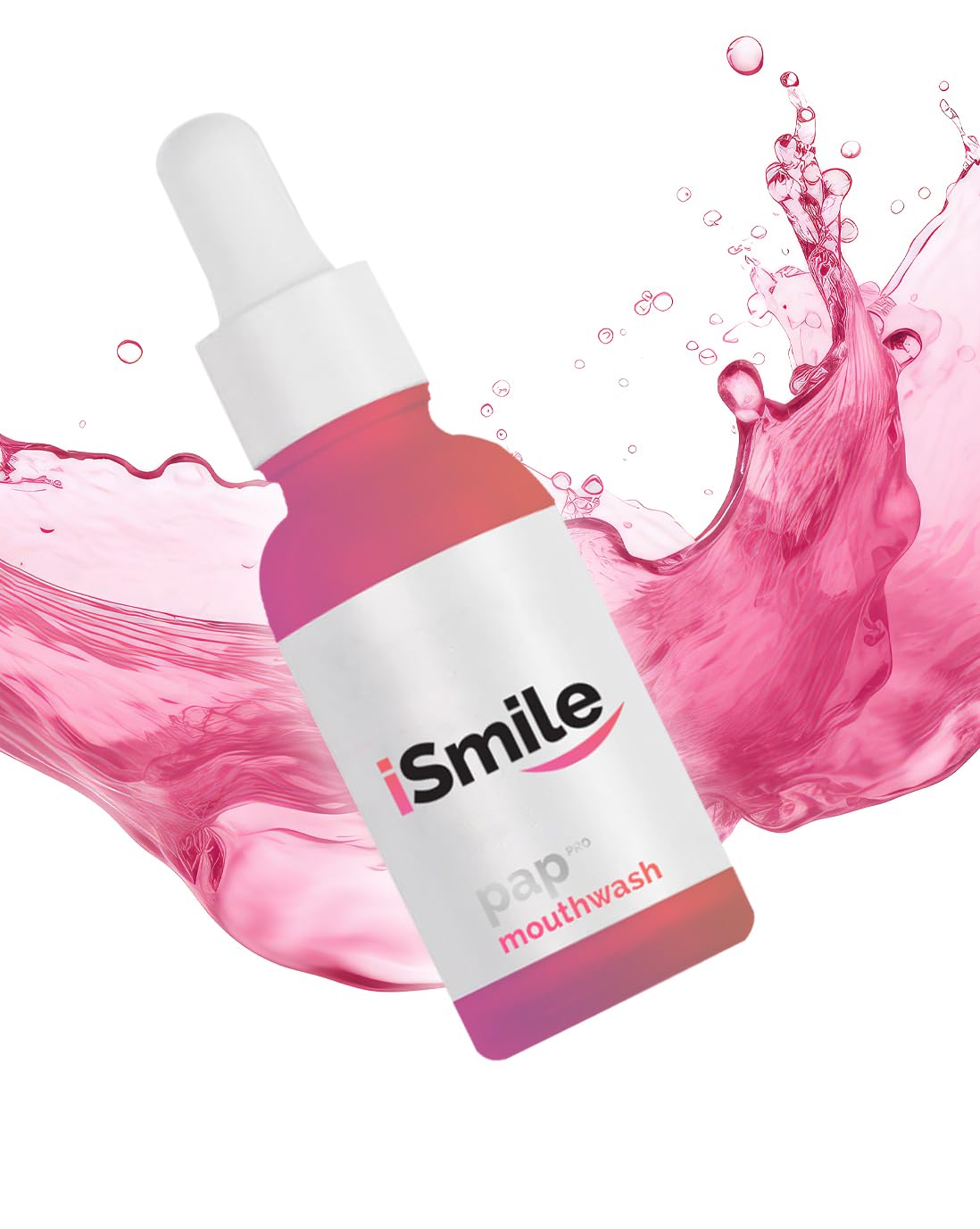 iSmile Instant Teeth Whitening Mouthwash Kit 2024 | New PAPpro Formula | Peroxide-Free | Whitens & Strengthens | Enamel Restoration | Fast Results at Home | Completely Vegan |