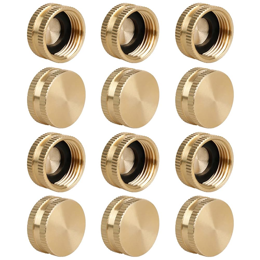 Raccord d'arrosage femelle Joywayus laiton 1,9 cm pour stopper les fuites de robinet de jardin