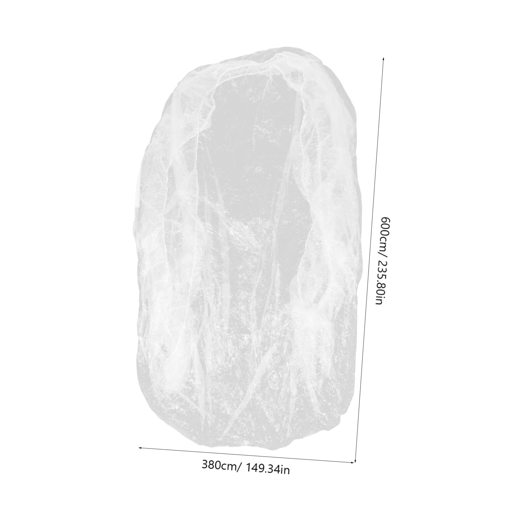 ULTECHNOVO Disposable Car Cover Transparent Pe Protection for Suvs Easy Application for Rain Outdoor Storage — view 2