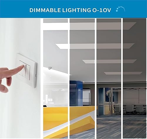Miniatura 4 de Panel plano de luz LED de 2 x 4 pies, 30-72 W, 5 CCT 3K  3.5k  4K  5K  6.5K, luces de techo empotradas regulables, 37505000625075009000 lúmenes,
