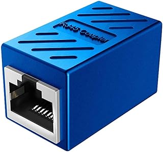 Ethernet Coupler RJ45 Coupler 8p8c Connector Ethernet Cable Extender Adapter for Cat7 Cat6 Cat5e Cat5 LAN Connector (1PCS)