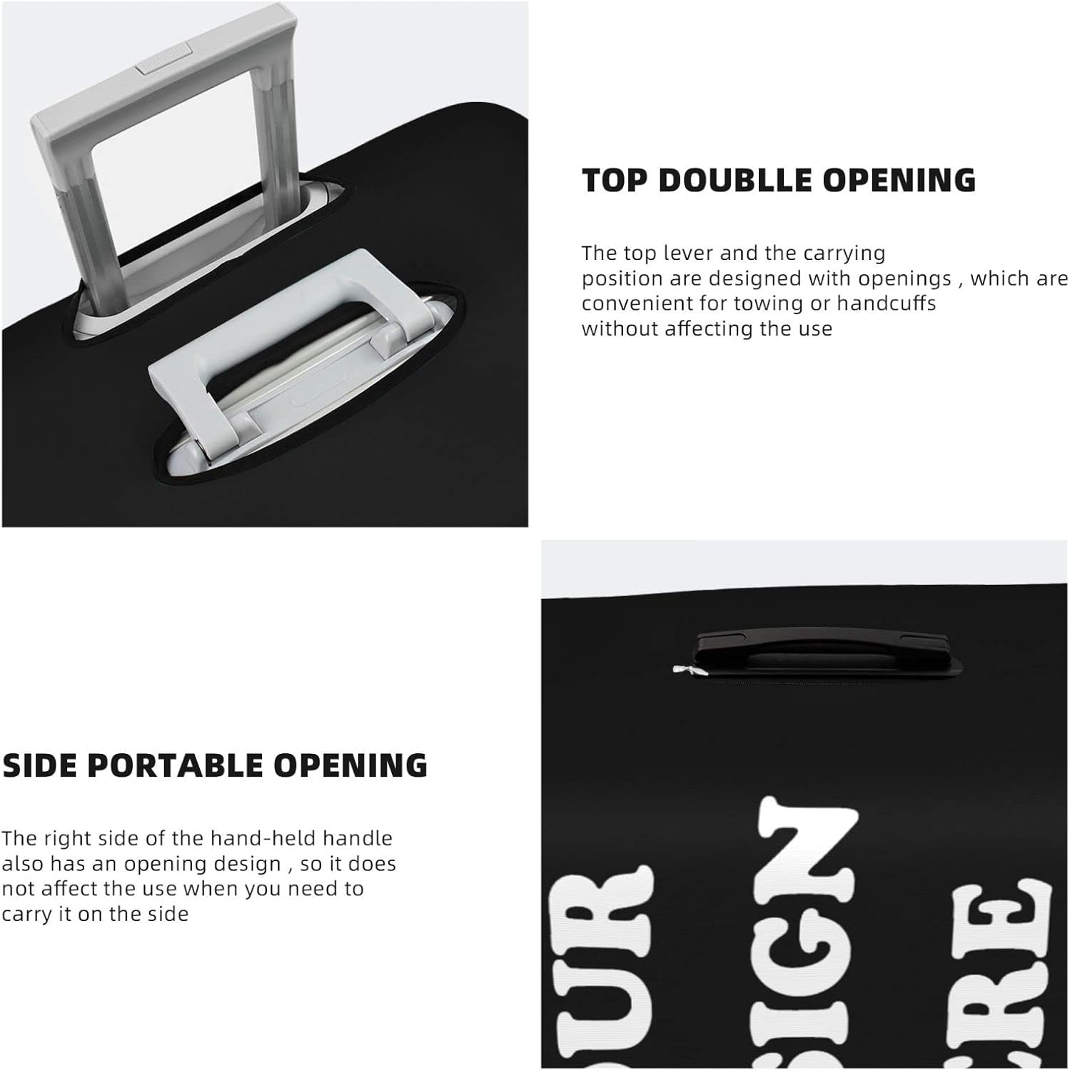 review Custom Luggage Cover Luggage Covers For Suitcase Your Design Here Customized Anti-scratch Suitcase Cover Multiple Size Customize Photo Travel Luggage Cover XL(29*32in)