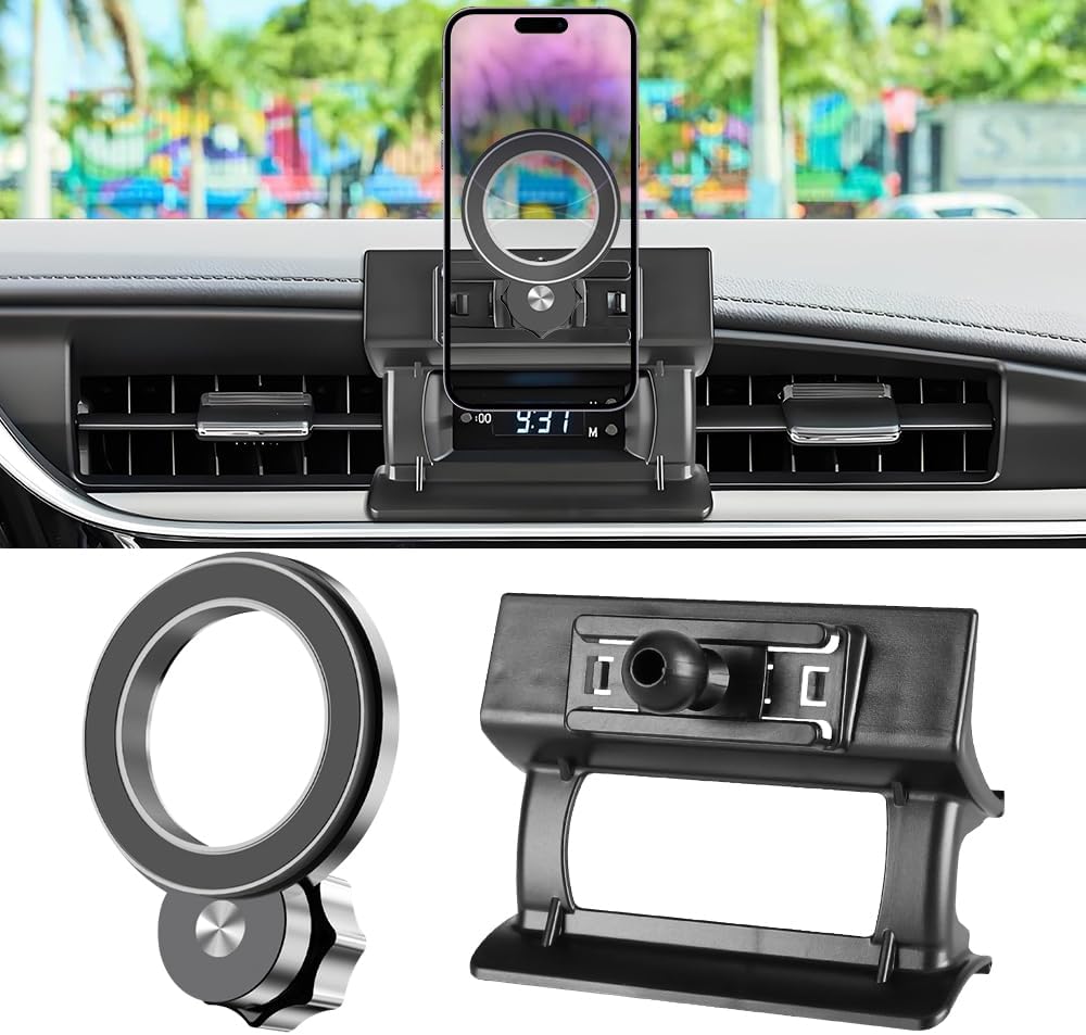 Car Magnetic Phone Mount for Toyota Corolla 2014 2015 2016 2017 2018 2019 Auto Interior Accessories Best Cellphone Holder Mobile Cradle Cell Phones Navigation Charging Screen Stand Accessory