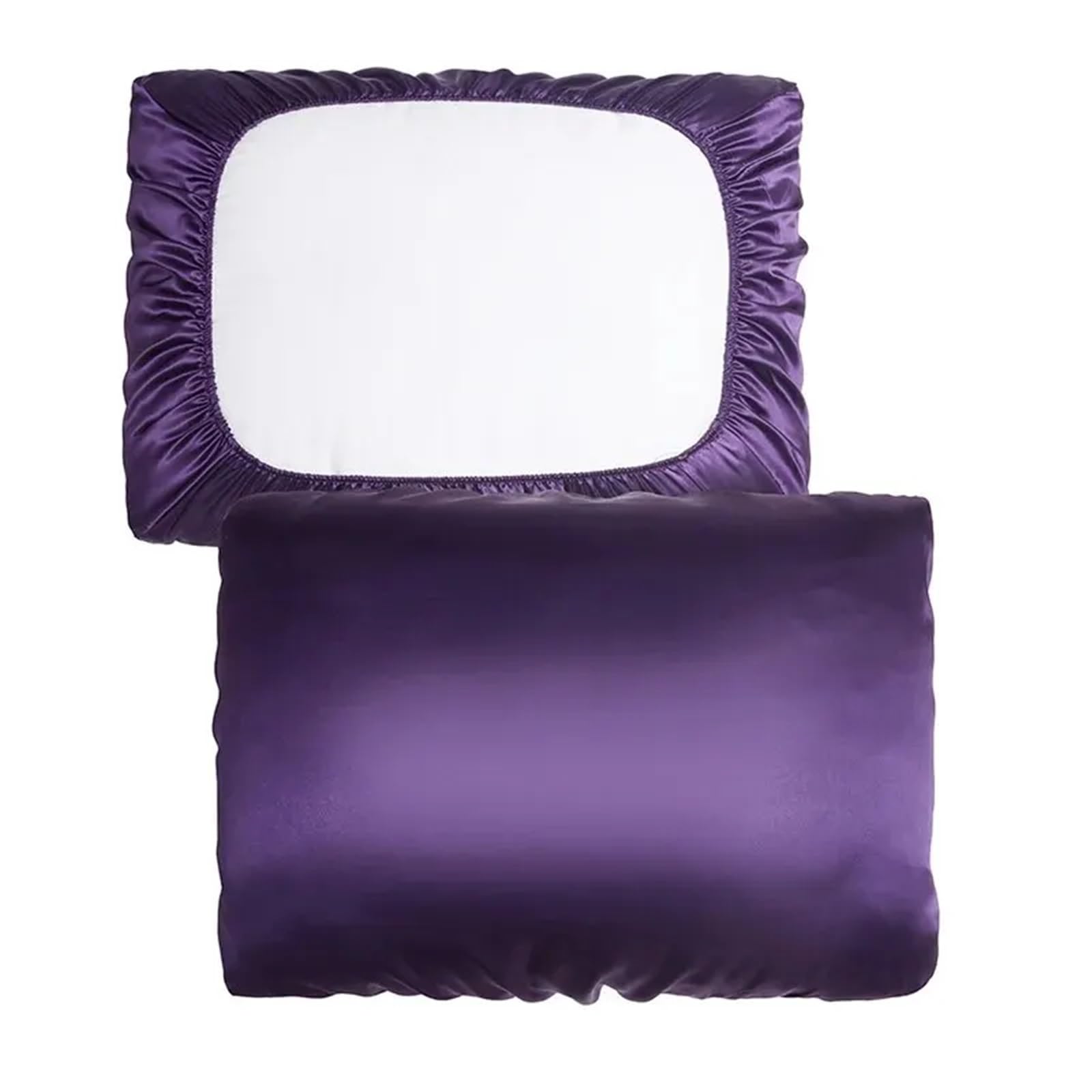 LYXYGMV Satin Pillowcase With Elastic Cord For A Comfortable Sleep In Your Bedroom for Bedrooms(Deep Purple)