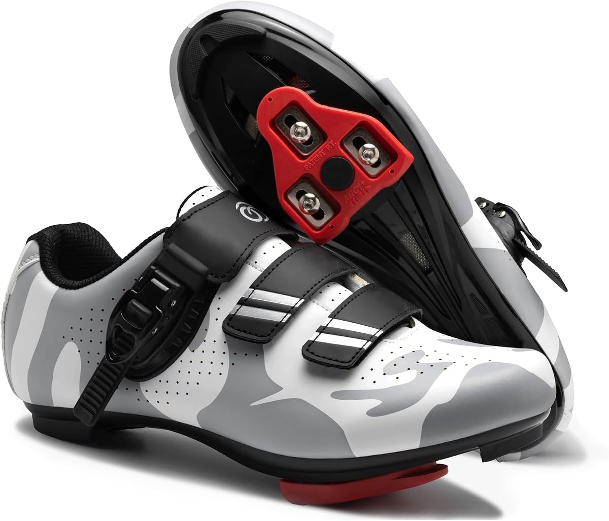 Cycling Shoes for Men Women Compatible with Peloton Bike, Indoor Spin Shoes with Pre-Installed Delta Cleats, Comfortable & Safe Unisex Outdoor Road Cycling Shoes