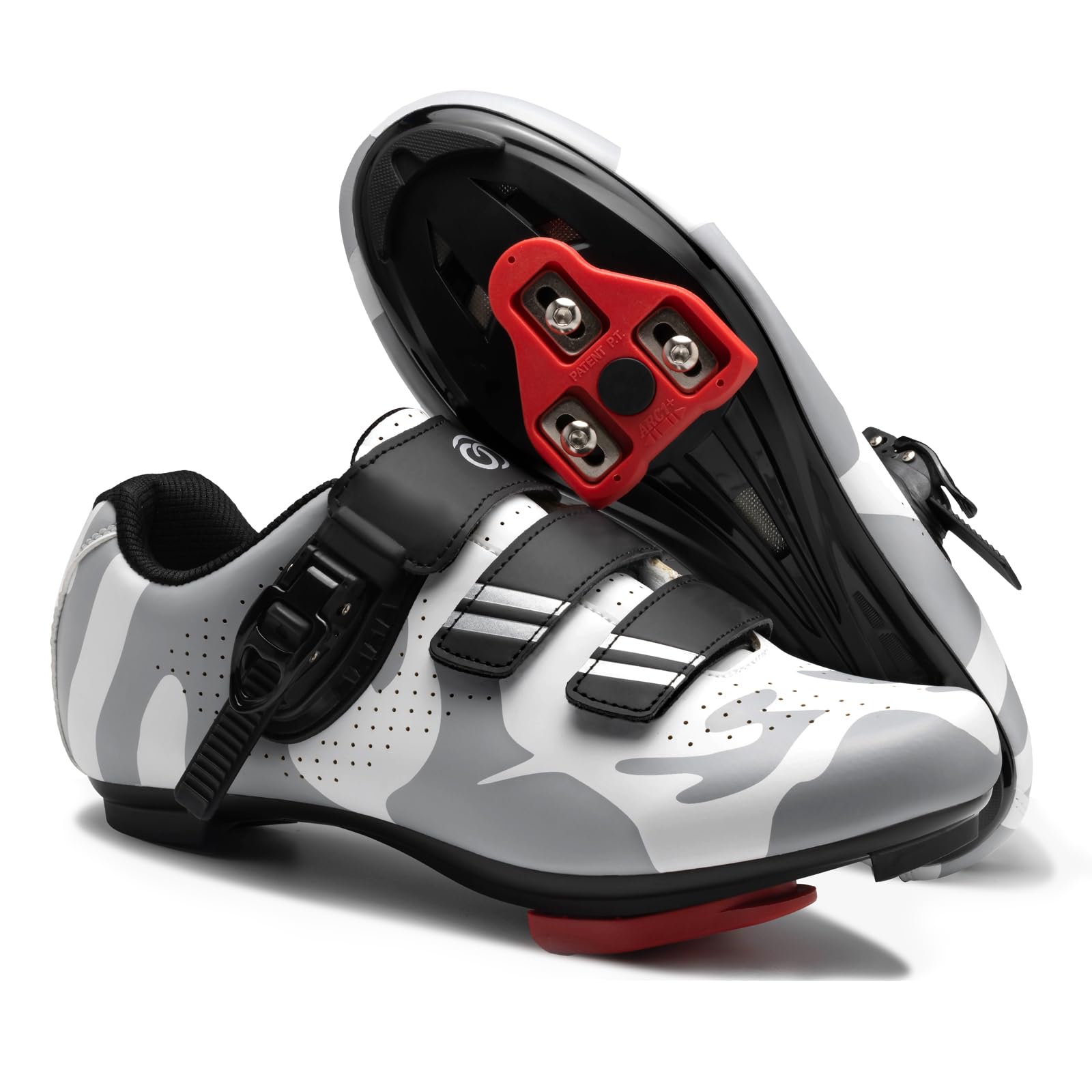 Cycling Shoes for Men Women Compatible with Peloton Bike, Indoor Spin Shoes with Pre-Installed Delta Cleats, Comfortable & Safe Unisex Outdoor Road Cycling Shoes