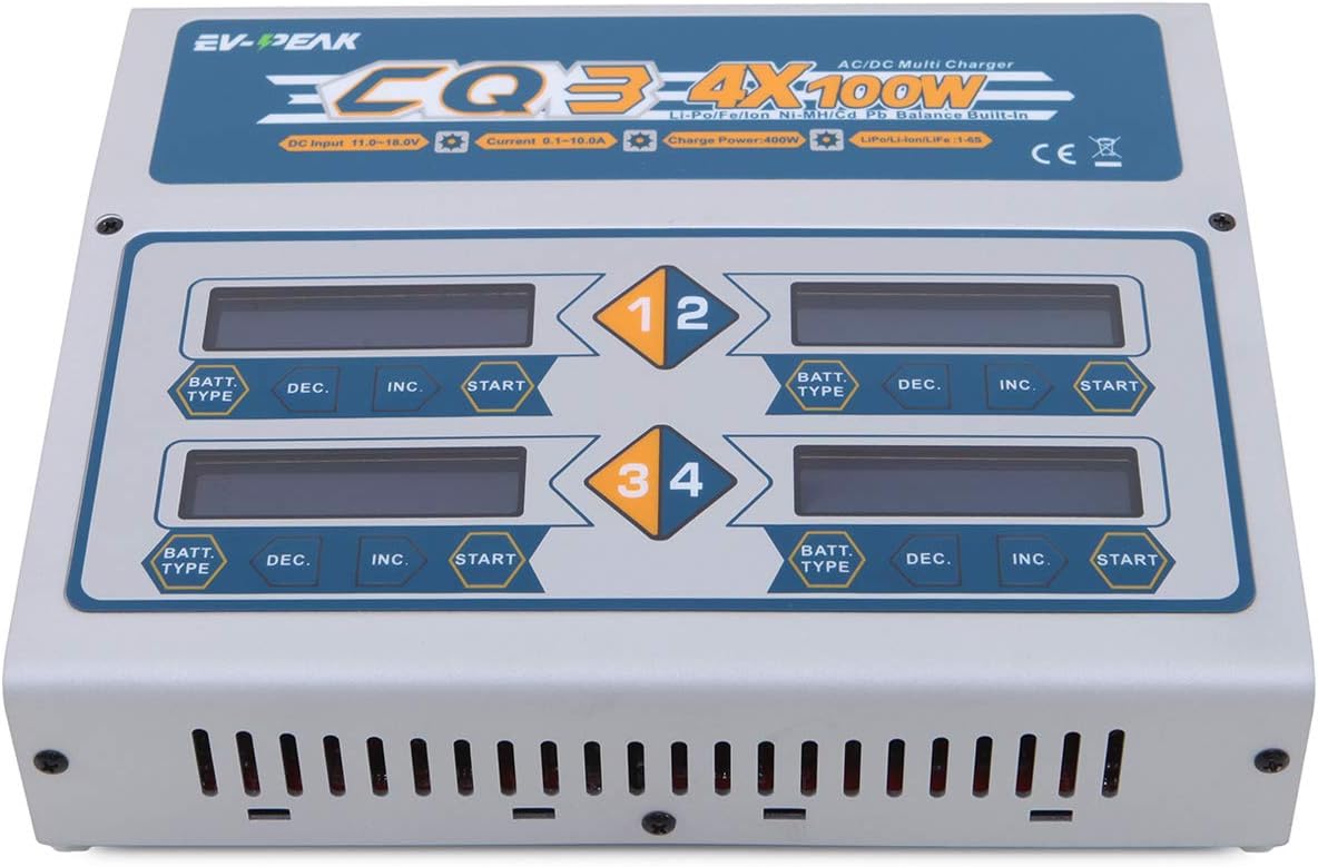 EV-Peak CQ3 4X 100W AC/DC Multi Charger