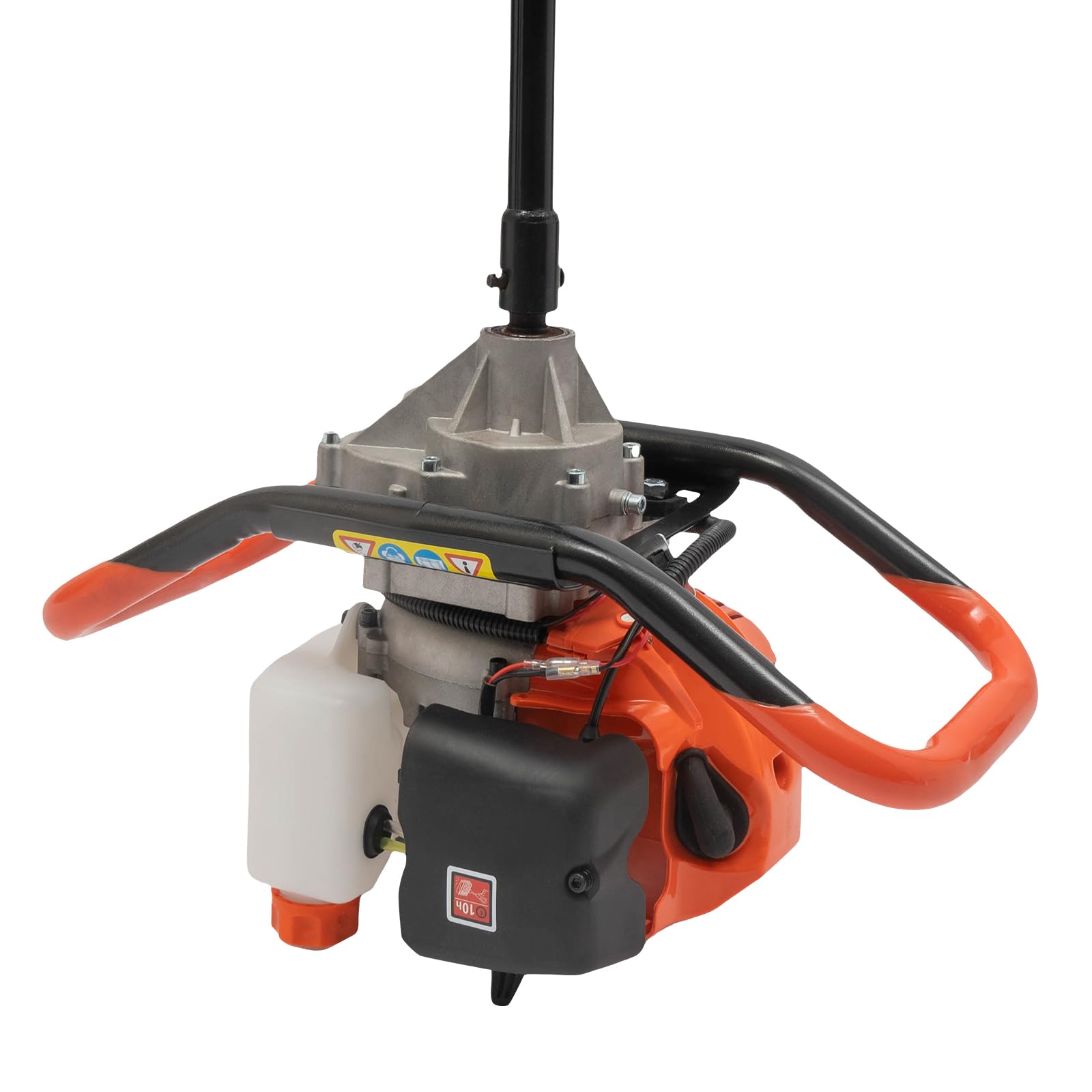 Broca de gasolina de 52 cc, para vallas, 2 tiempos, para jardín, suelo, suelo, con 3 brocas de diámetro (100, 150, 200 mm)