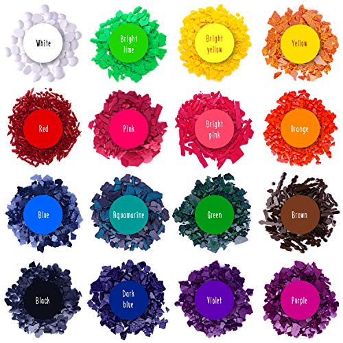 Candle Wax Dyes - Wax Dyes for Candle Making - Color Chips for Candle Making - Wax Dye Flakes - Candle Wax Color Chips - Soy Candle Color Dyes