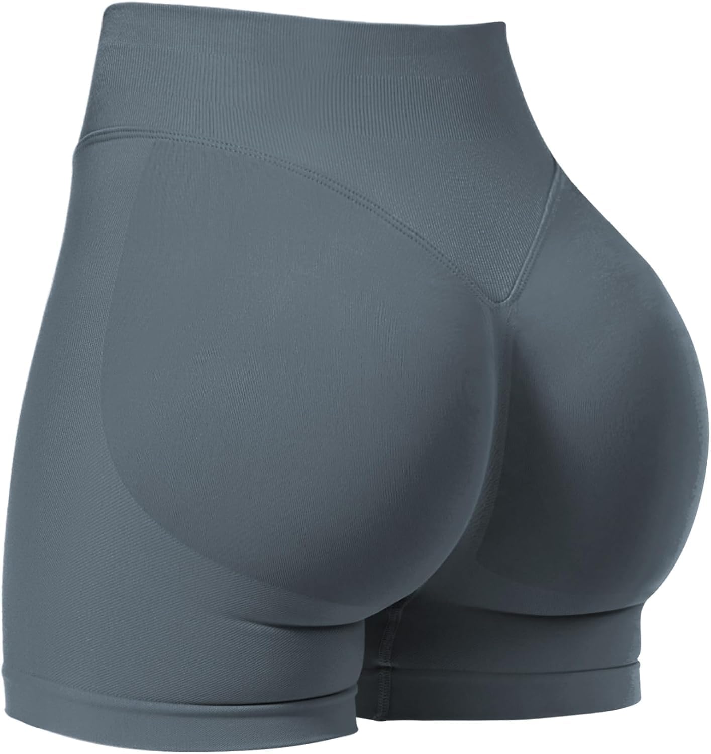 4.5" Workout Impact Shorts Hidden Scrunch Butt Lifting Gym Booty Biker Shorts for Women Tummy Control - Image 7