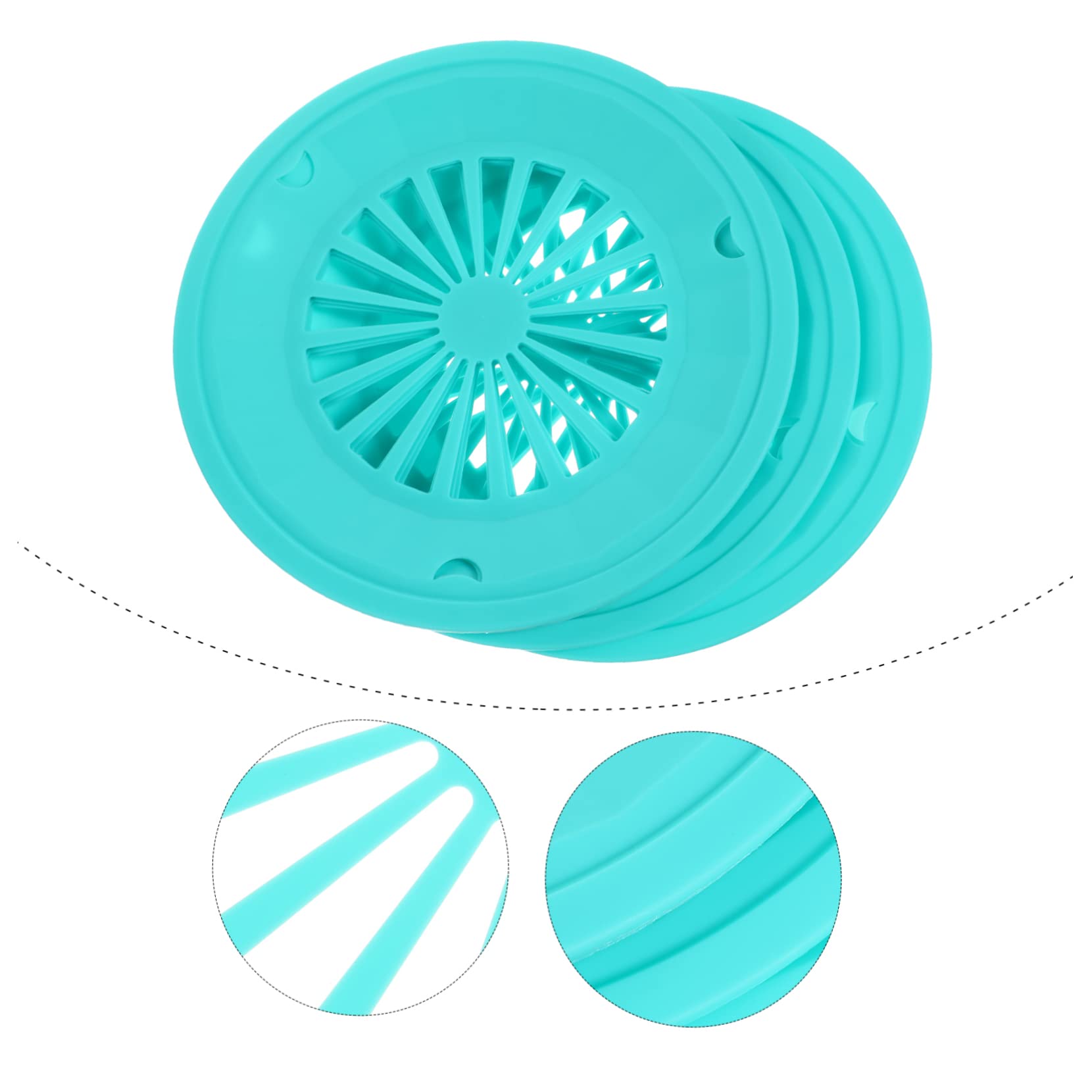 BEBEMOKO Bbq Plate Tray 10pcs Paper Plate Holder Dinnerware Sets Camper Dishes Plastic Support Random Color