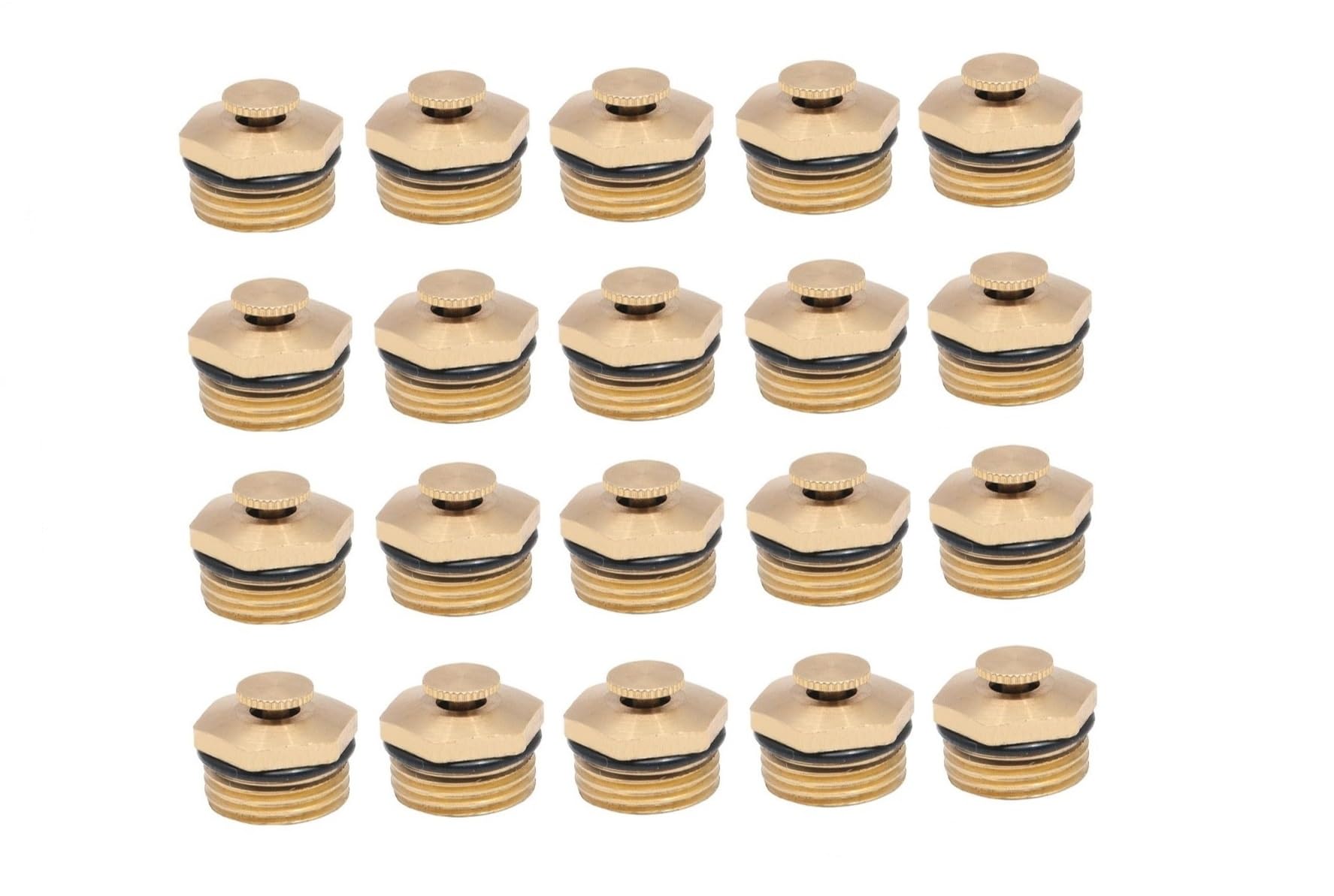 Vleant 20 Pcs Brass Garden Misting Nozzles 1/2