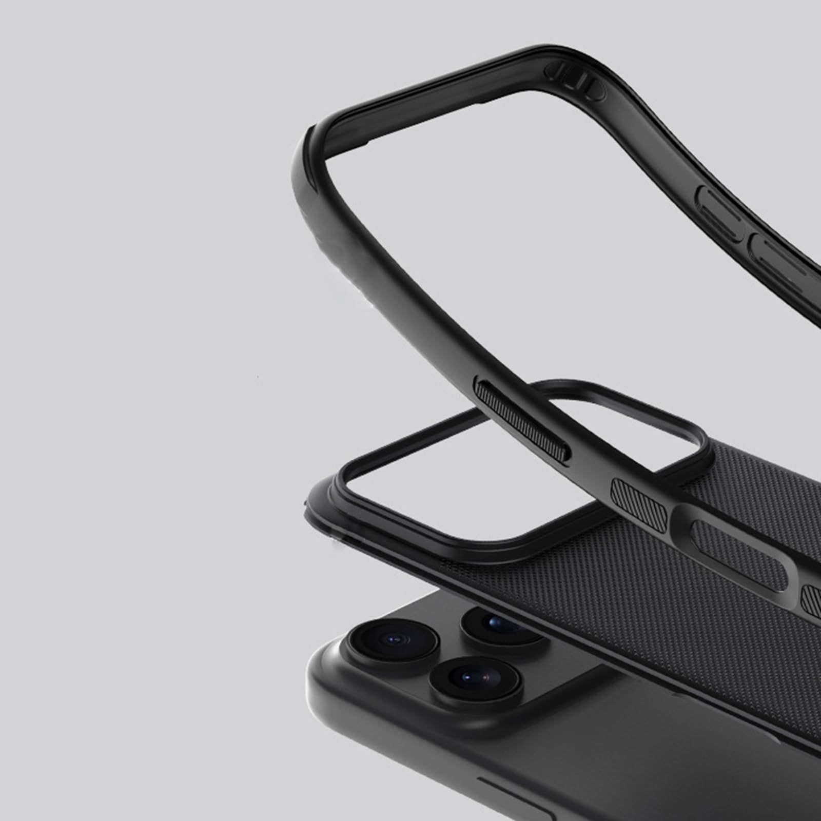 Magnetisch Hülle für iPhone 17 Pro Max/17 Pro/17 Air/17, Dünne Leichte Gefrostet rutschfest Schutzhülle Drahtlose Aufladung Handyhülle,Schwarz,17 Pro