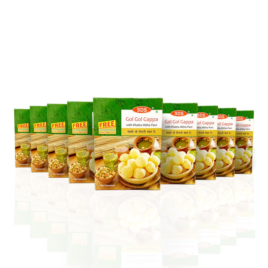 SDS Gol Gappa with Khatta Meetha Pani: A Flavorful Delight - 200g (Pack of 9) (B0CJ91YT6L) Amazon Price History, Amazon Price Tracker
