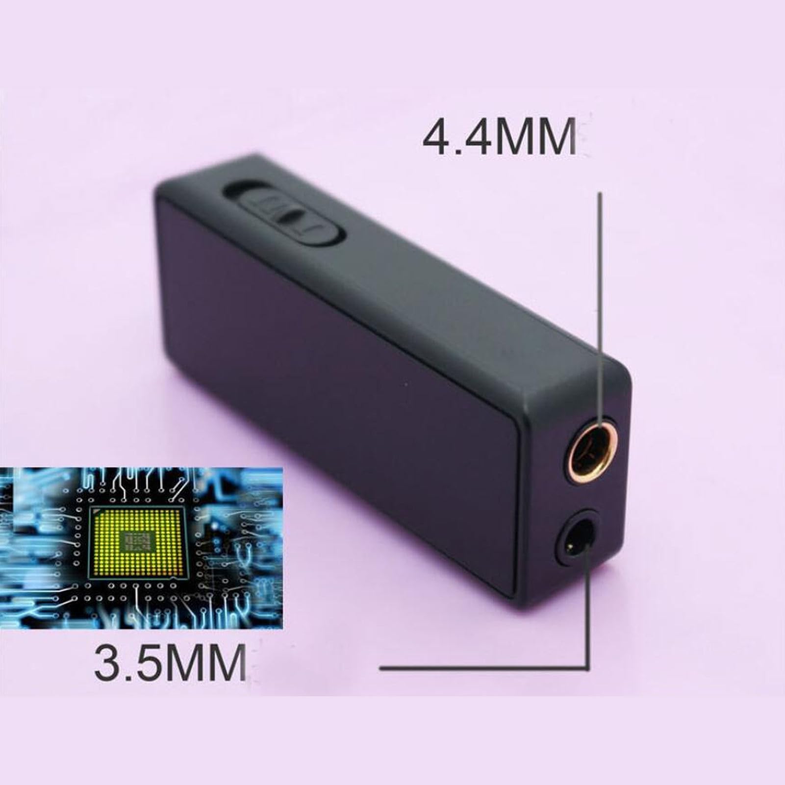XFSLDOPRW Amplificador de Auriculares USB DAC, amplificadores de Auriculares portátiles con Alta resolución 32 bits 384 kHz y Salida DSD256, pequeño Amplificador de Auriculares para