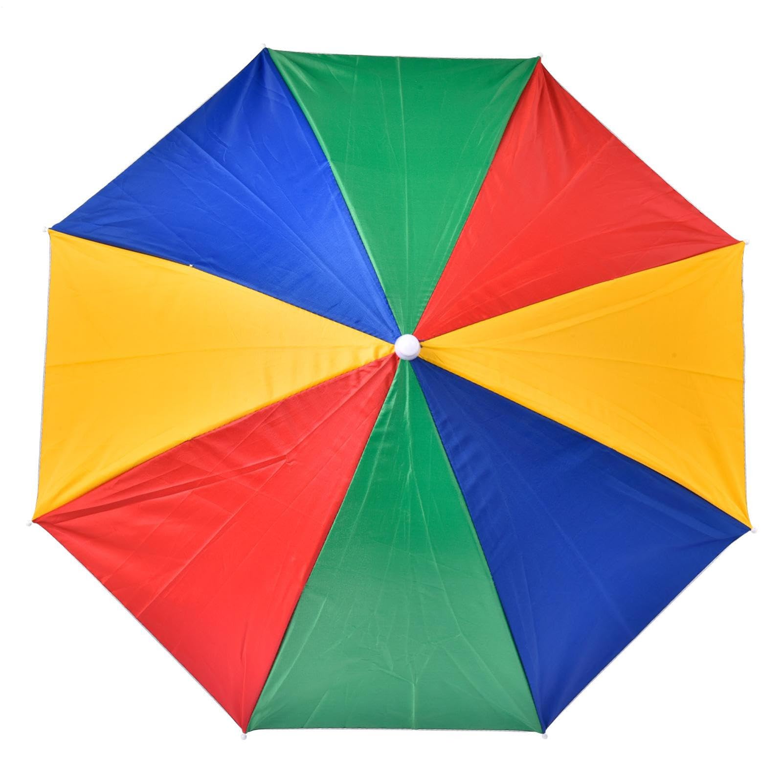 Ombrello | Cappello Ombrello da con Elastico,Copricapo Elastico Compatto con Protezione Raggi UV e dalla Pioggia per la, Il Golf, Il Giardinaggio all'aperto
