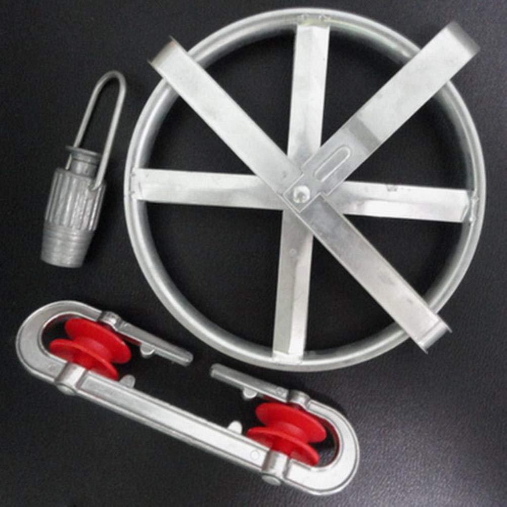 Wäscheleinenspanner aus Aluminium, 4 Stück-Pack Silber | Schnurspanner für Feste Leinen, Feder und Kugellager Spannung, Haushaltsartikel