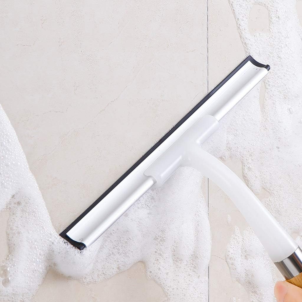 Window Scraper，Mini Glass Window Soap Wiper Squeegee with Wooden Plastic Bathroom Squeegee for Shower