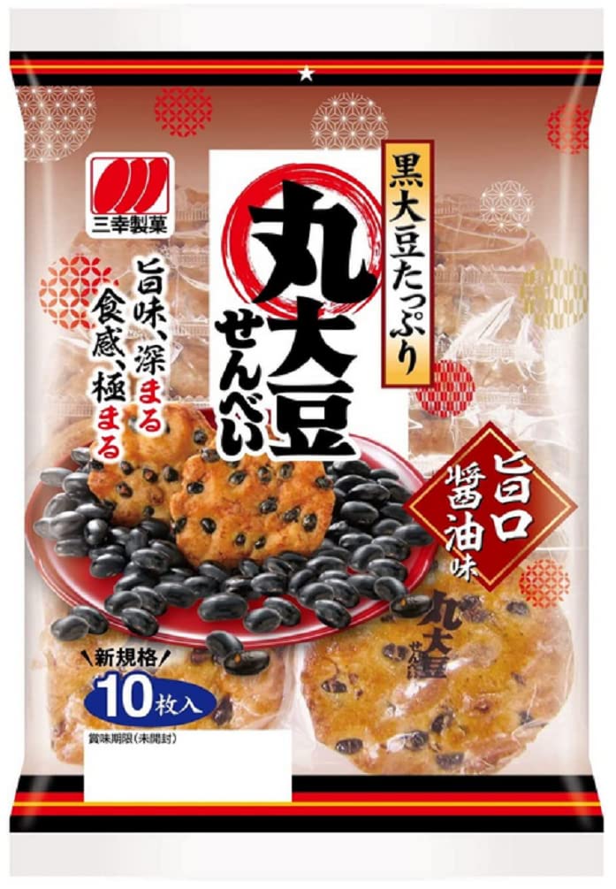 Amazon.co.jp: 三幸製菓 丸大豆せんべい 10枚×6袋 名倉商事