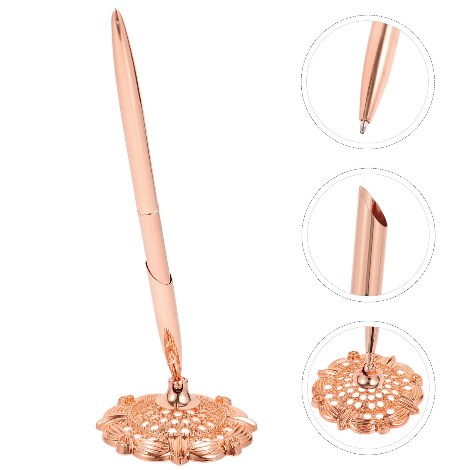 STOBOK Lot De 3 Stylos À Bille Décoratifs Pour Fournitures Bancaires Stylos Décriture Exquis Lot De 2 Pièces X 3