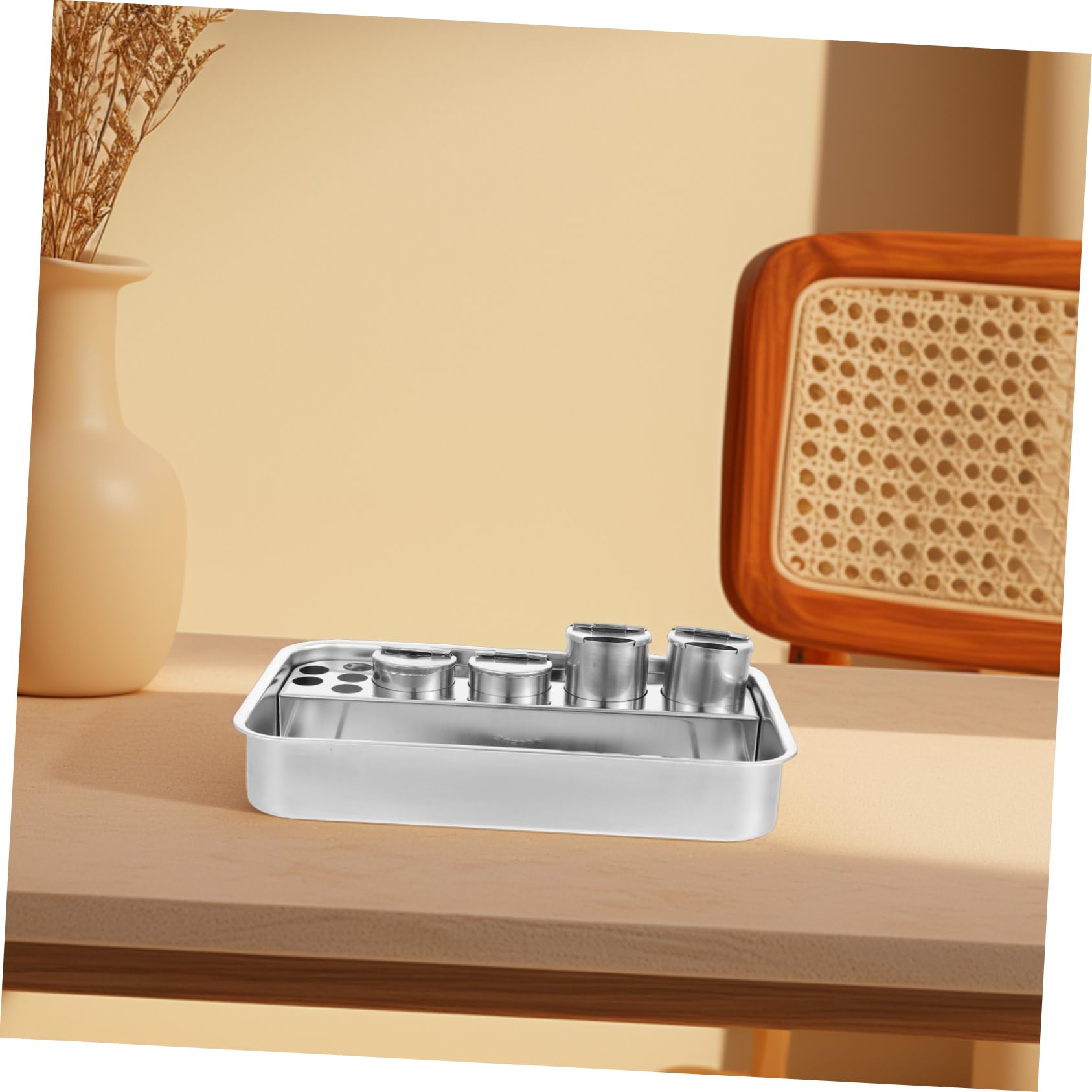 Mobestech Plateau Rectangulaire En Acier Inoxydable Pour Matériel Médical Assiette Et Rangement D’instruments Chirurgicaux