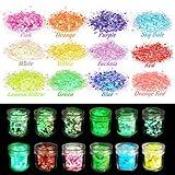 ●MAQUILLAJE CON PURPURINA DE 12 COLORES:Brillantes glitter cosméticos, diferentes tamaños, diferentes y brillantes combinaciones de belleza de alta gama, para crear más estilos de maquillaje diferentes, el material de brillo está hecho de materiales ecológicos, hipoalergénicos, el material de brillo que agregamos es más de un 40% más de brillo que el ordinario, suficiente para brillar