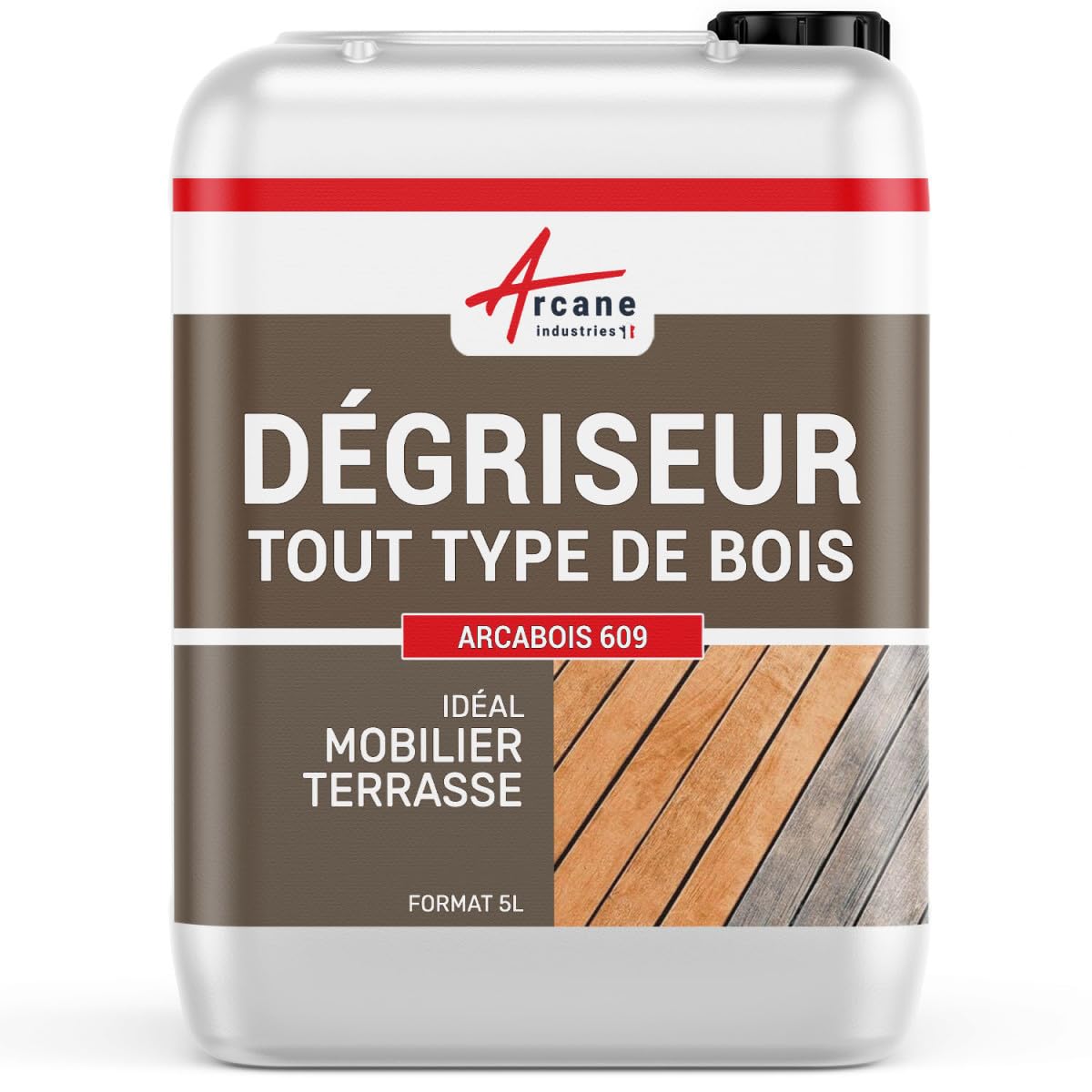Dégriseur Bois Extérieur Terrasse Teck Exotique - ARCABOIS 609 5 L
