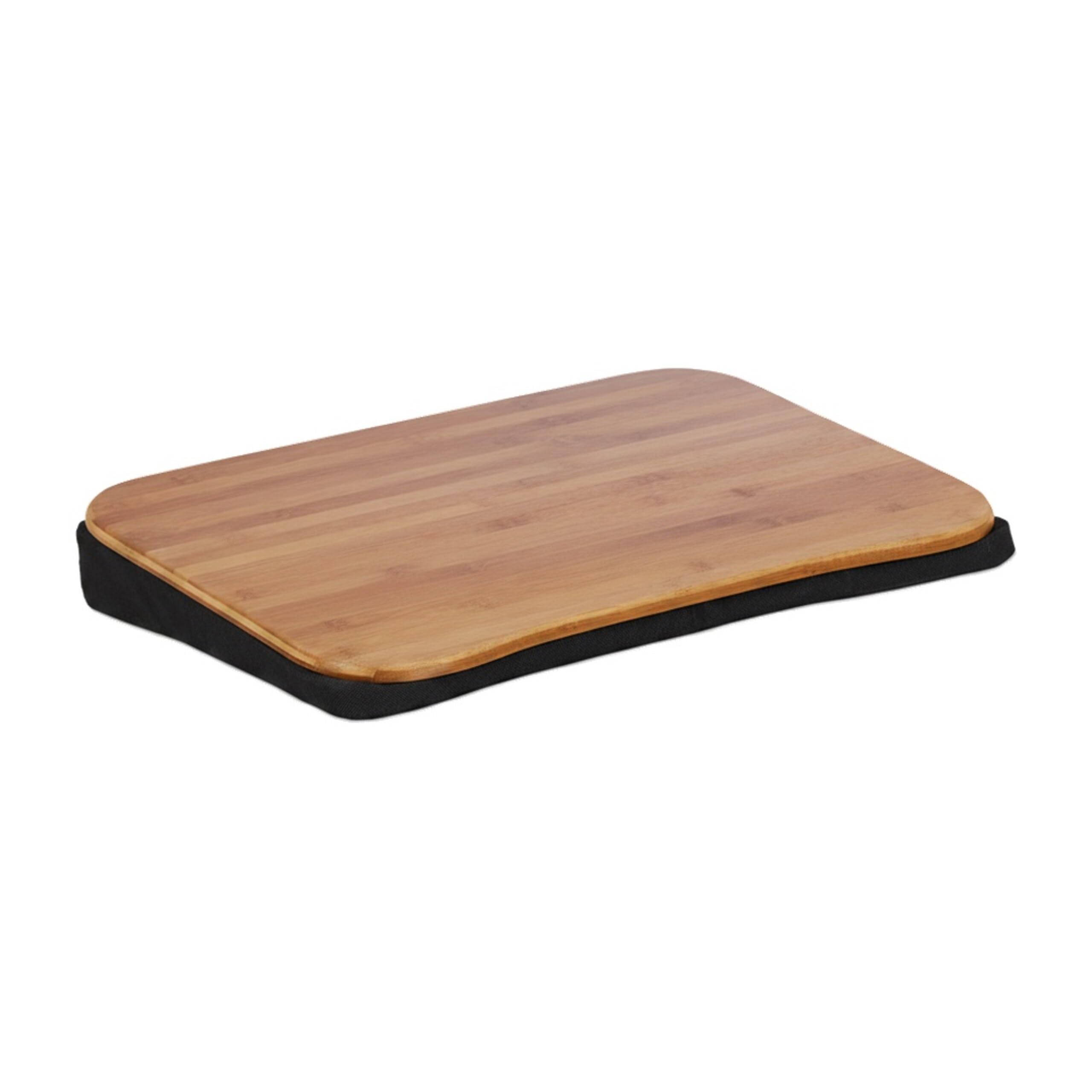 Relaxdays 10021548 Coussin Ordinateur Portable Bambou Support Amovible Poignée L x P: 51 x 37 cm (jusqu’à 22 pouces) Nature, HLP 7,5 x 51 x 37 cm