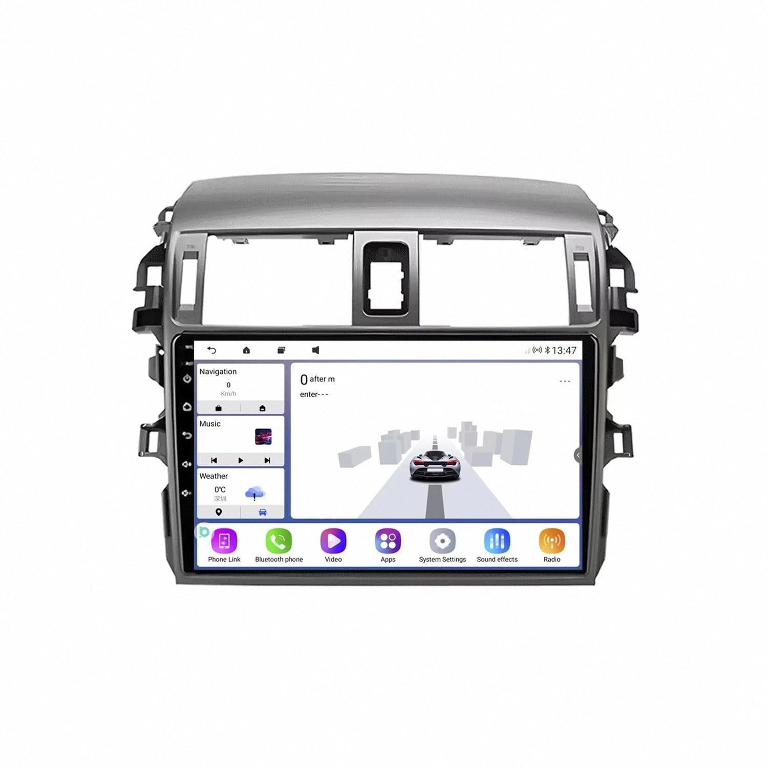 Navegador GPS para Toyota Corolla 2006-2013 con manos libres Bluetooth 8