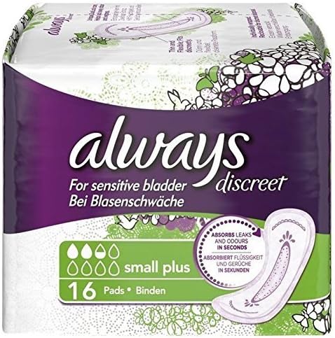 Always Discreet Sensitive Bladder Small Plus Pads 16 per pack