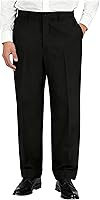 Soojun Men's Classic Fit Flex Waist Flat Front Dress Pants - All-Day Comfort & Style