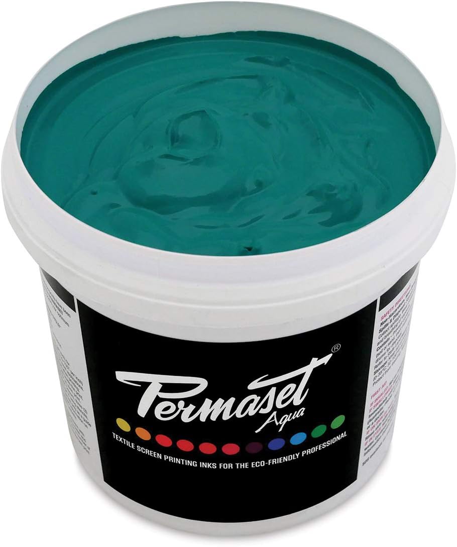 Permaset Aqua Fabric Supercover Screenprinting Inks - Green B - 1 Liter