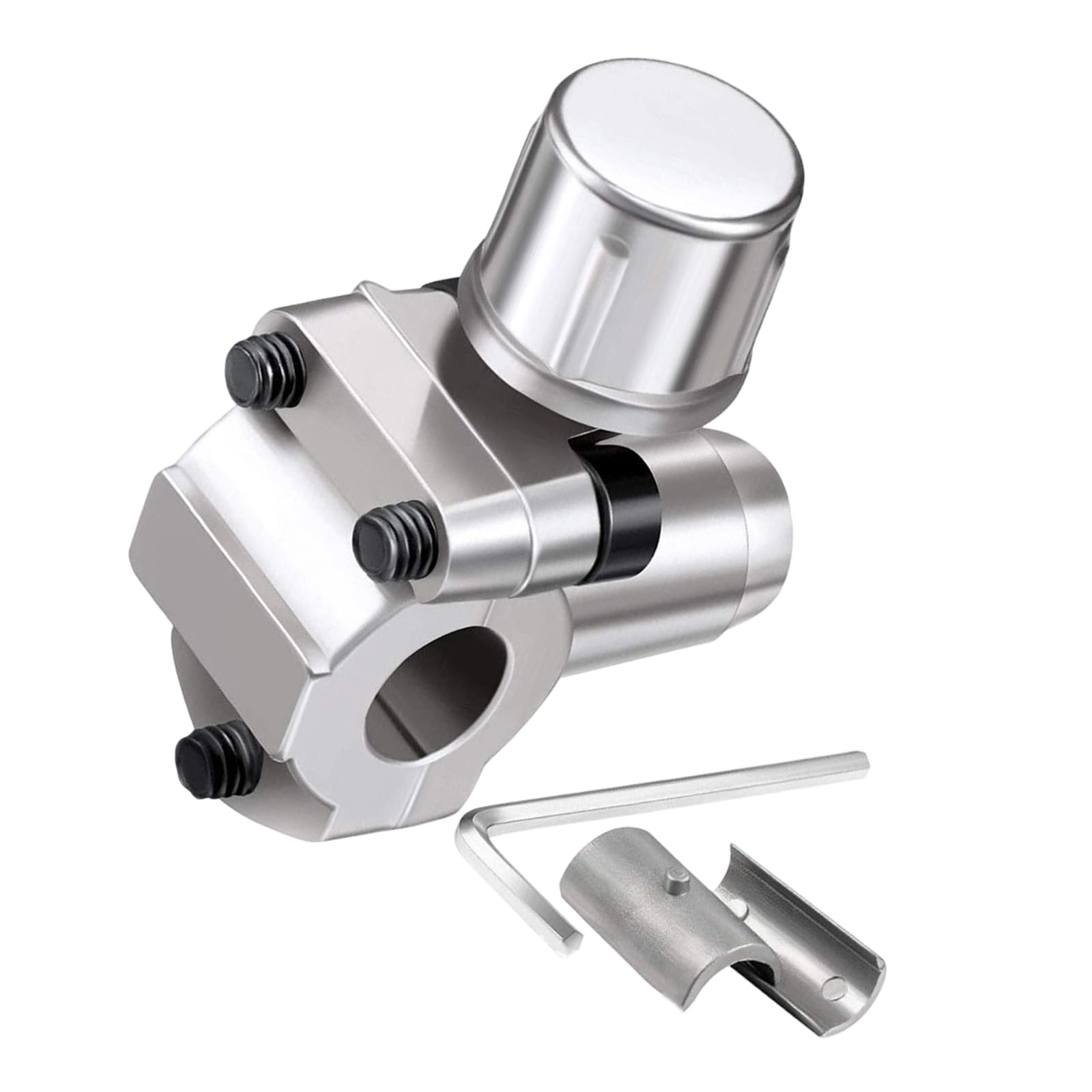 Piercing Adapter Refrigerator Piercing Puncture Adapter with Spanner Metal Air Conditioning Line Tap Hand Tool Metal Mixture HVAC Tool