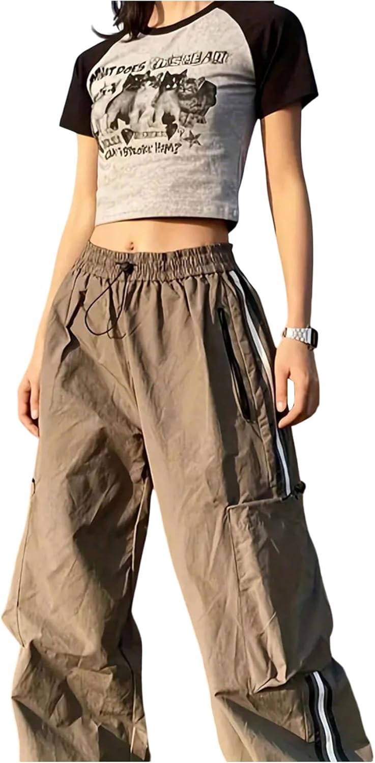 SweatyRocks Women's Y2K Tees Short Sleeve Cute Graphic Print Crop Tops Vintage Aesthetic T Shirts - Image 4